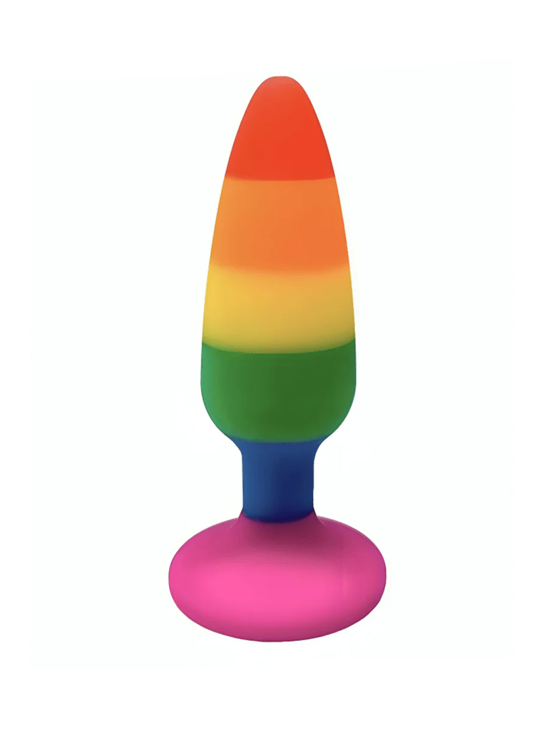 Wooomy Hiperloo Silicone Medium  Rainbow Anal Plug