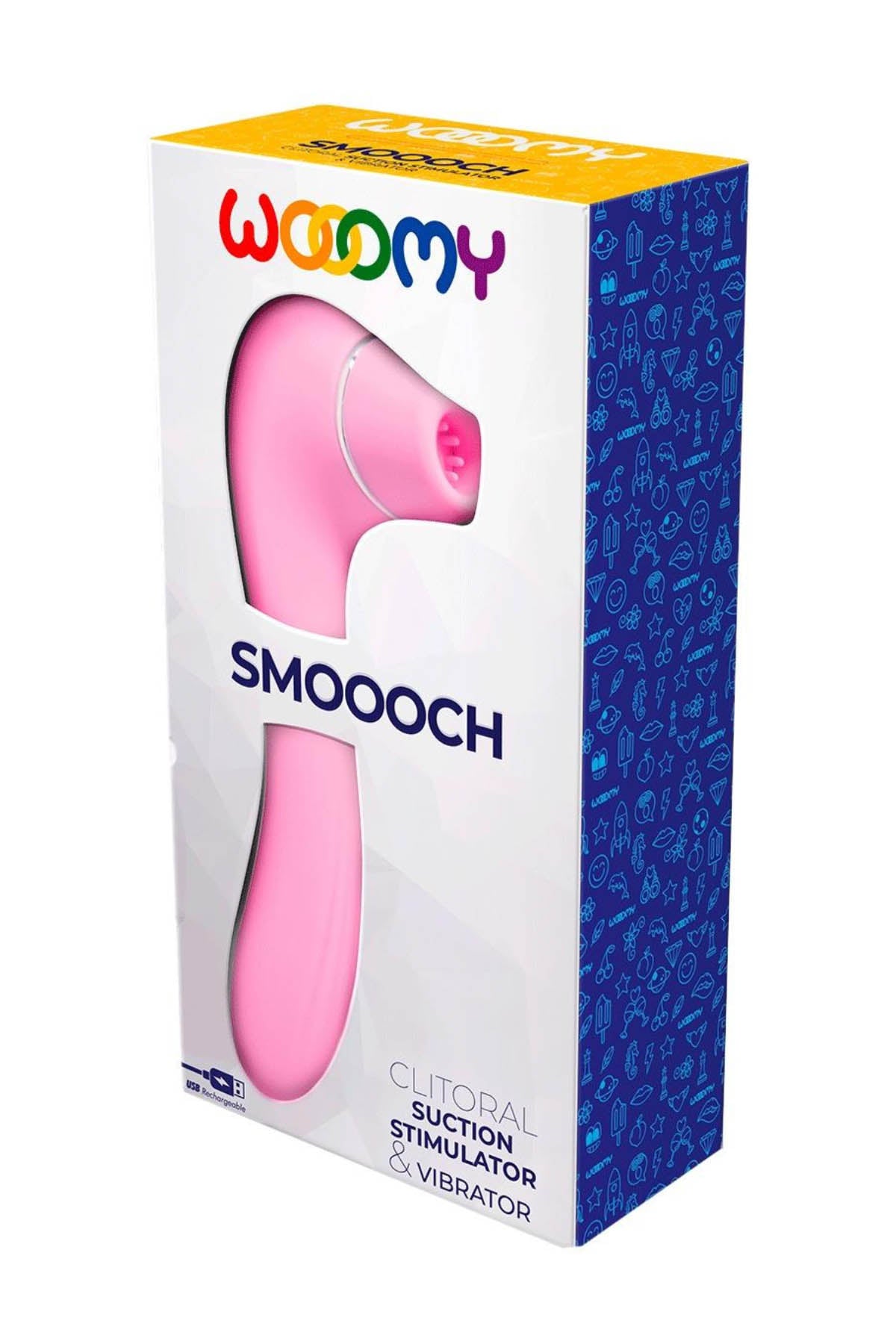 Wooomy Smoooch Clitoral Vibrator - Black