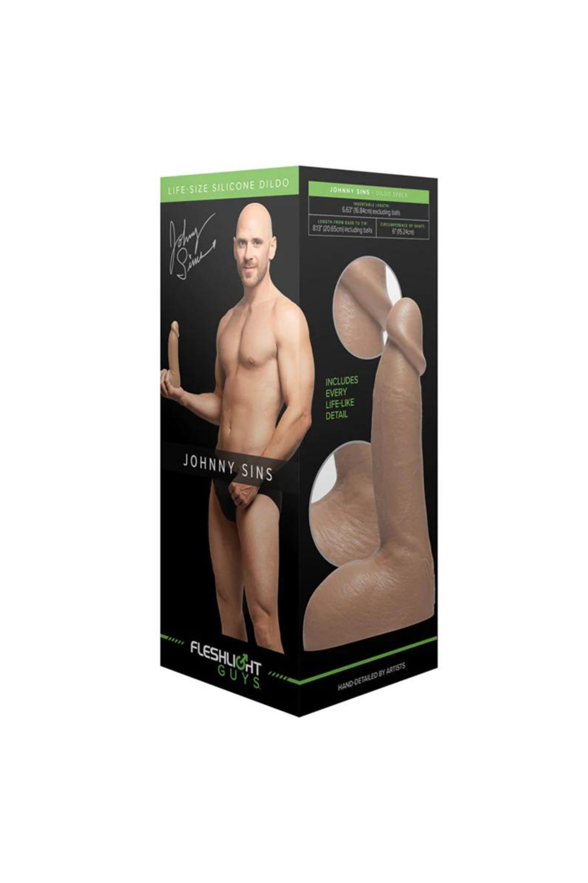 Johnny Sins Fleshlight Realistic Dildo Box