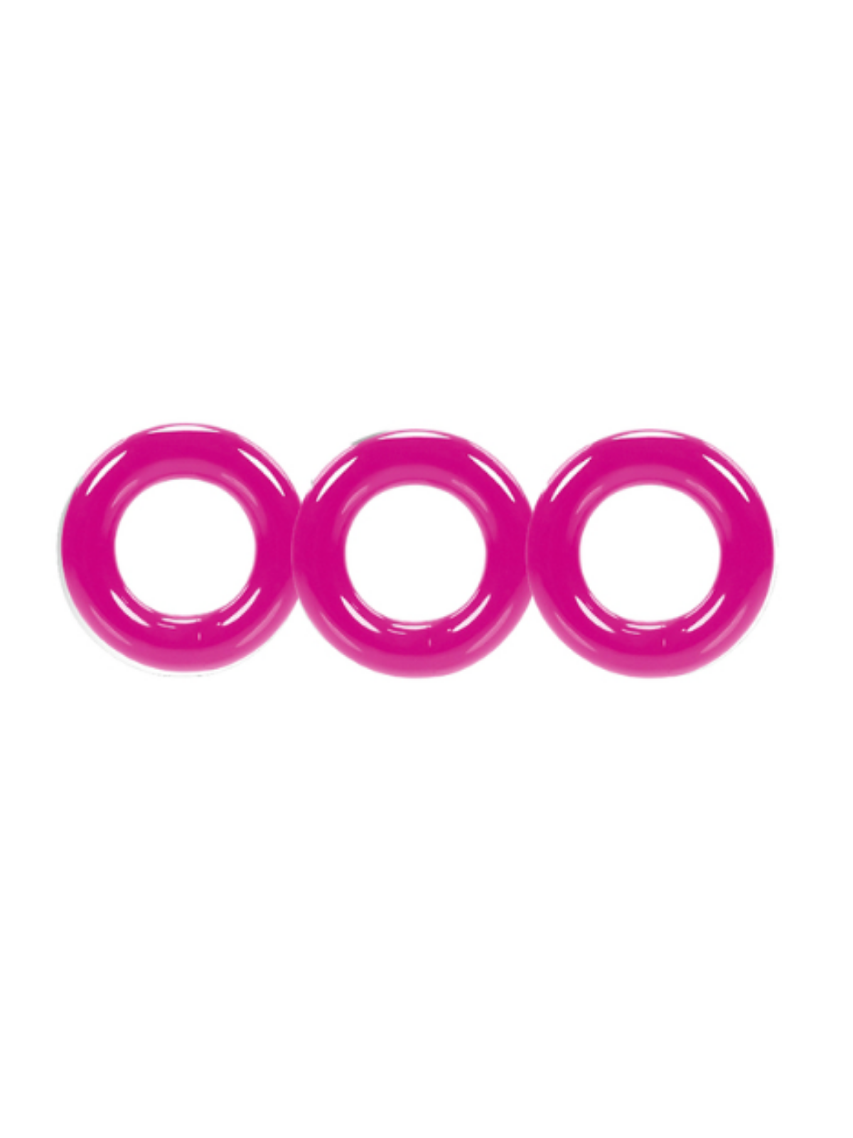 Hot Pink Willy Rings 3 Cock Ring by Oxballs