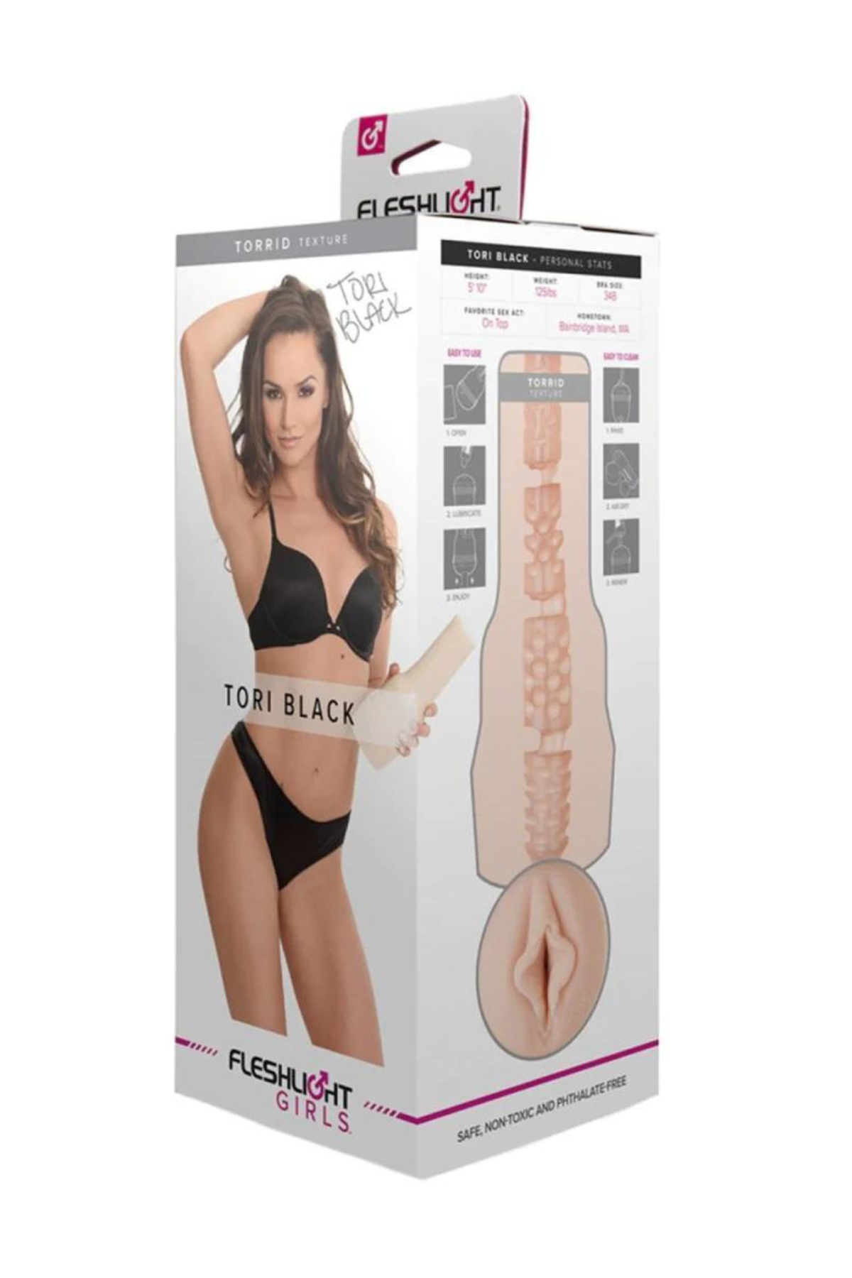 Fleshlight Tori Black Male Masturbator Box