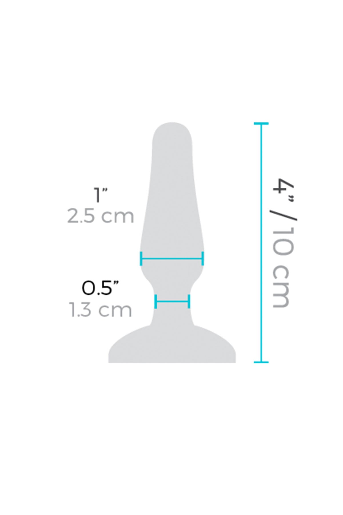 Diagram Novice Vibrating Butt Plug by B-Vibe