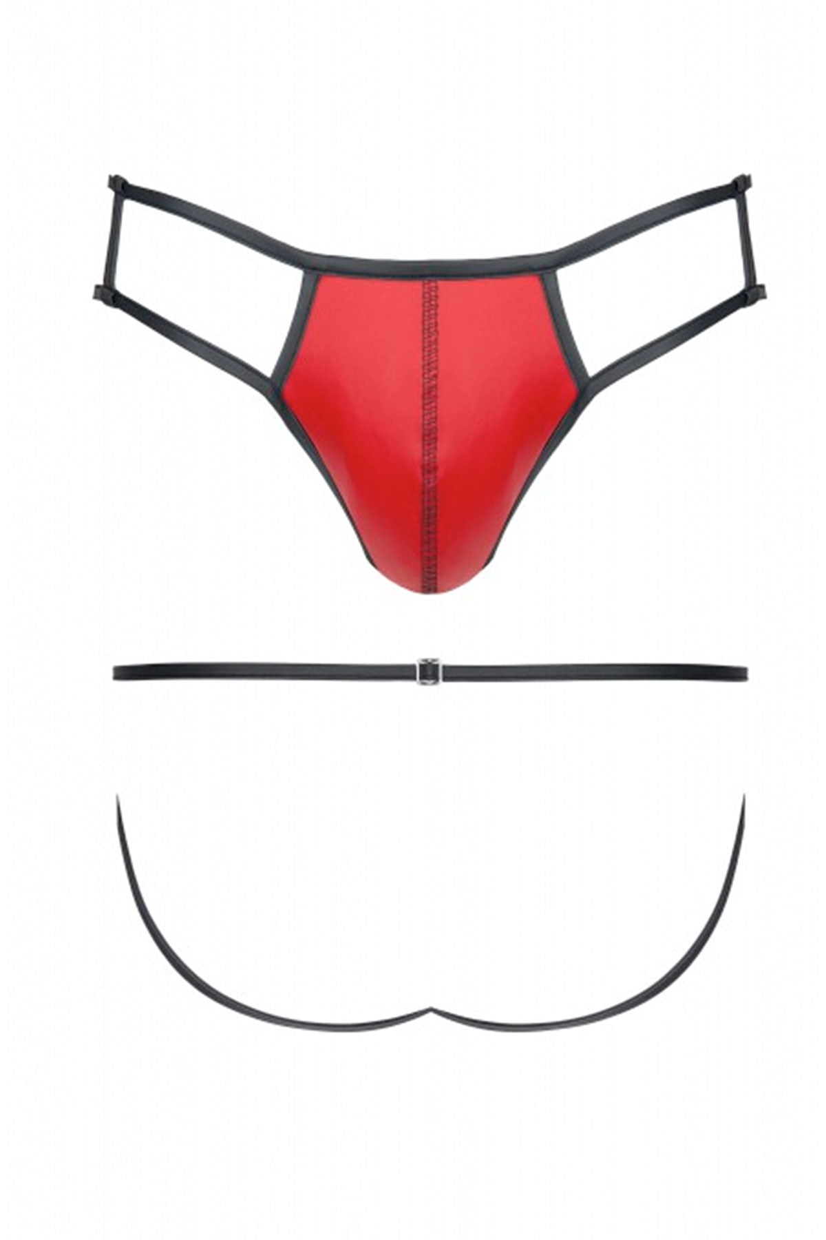 Red Backless Briefs by CRD Fetish Lingerie